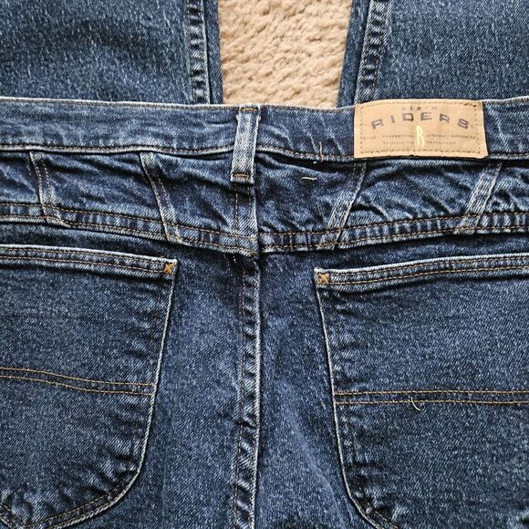 Riders by Lee Women's Mid-Dark Wash Blue Straight Leg Jeans Size 12P LN - Picture 4 of 6